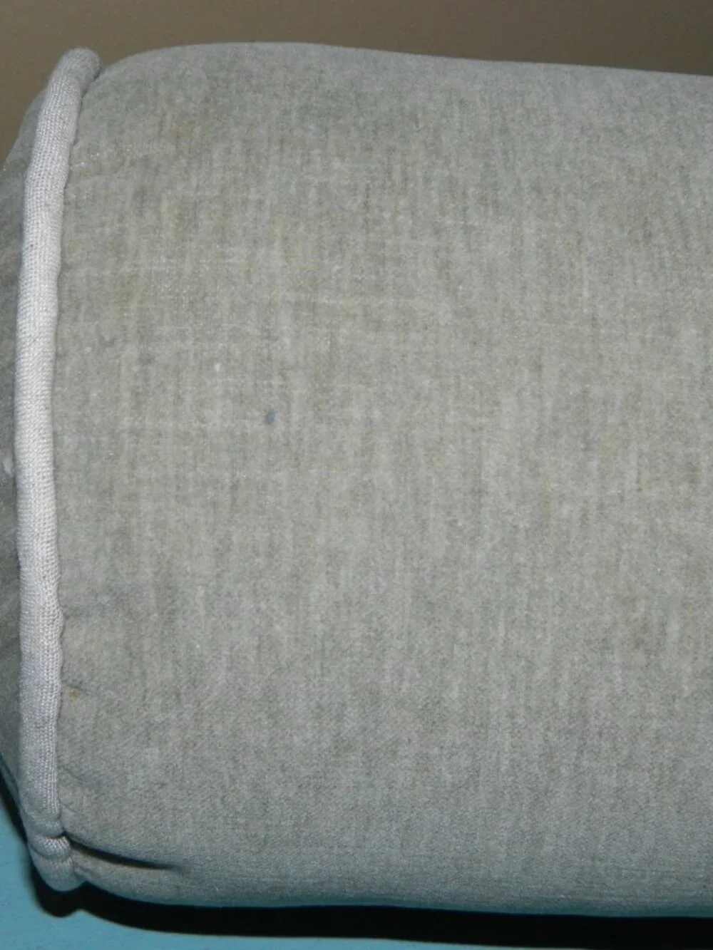 West Elm Classic Cotton Velvet Bolster Pillow NWT
